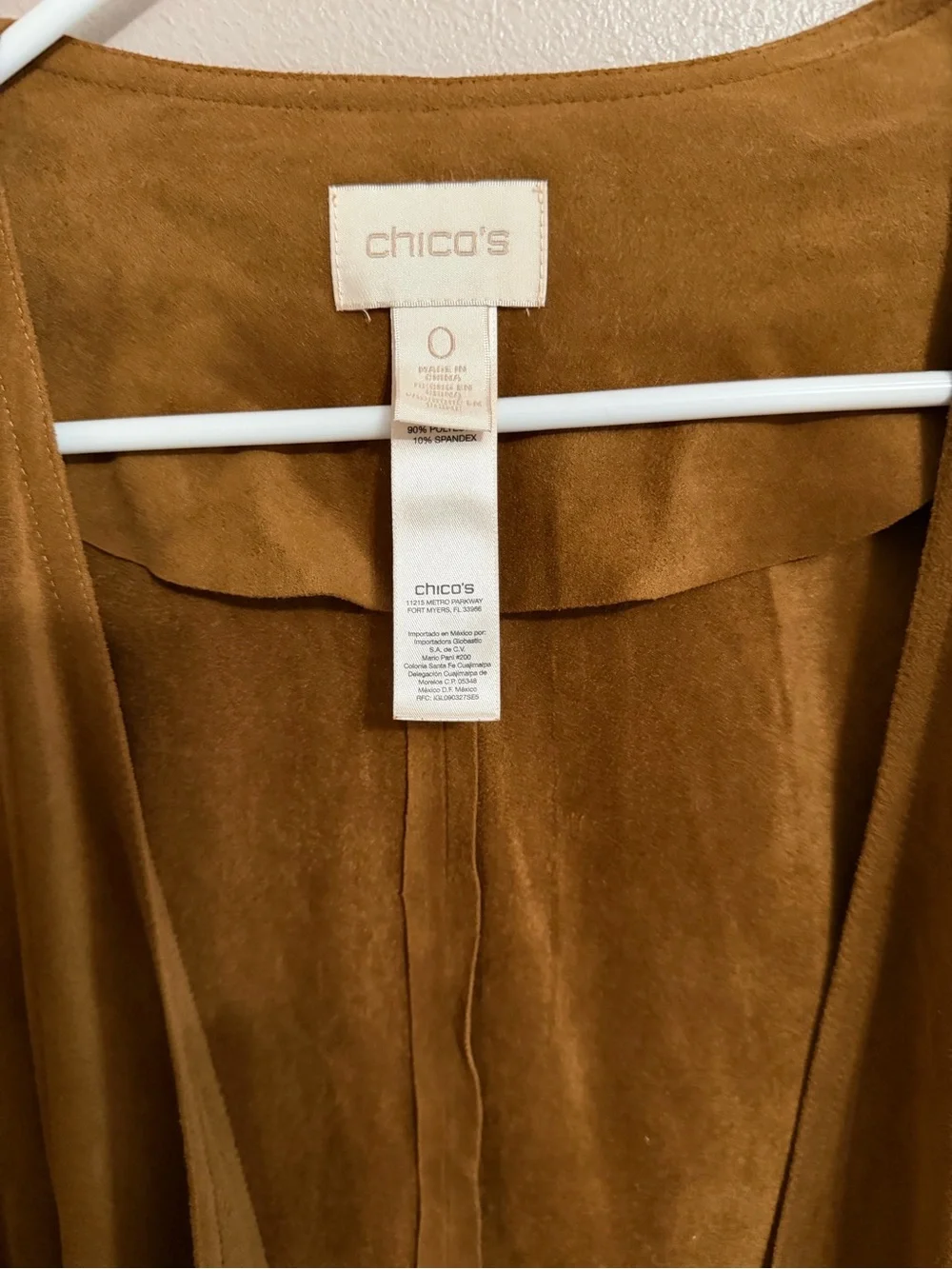 Chicos Suede Vest